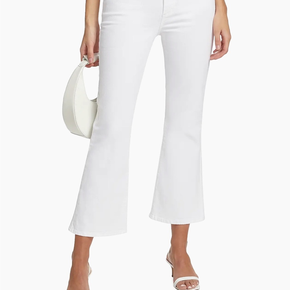 Frame the Braided Crop Mini Boot-Cut Jeans